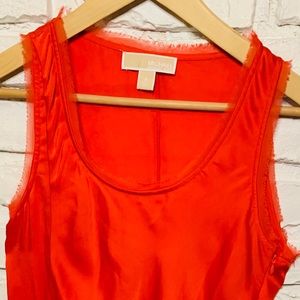 Michael Kors Side zipper Tangerine short dress